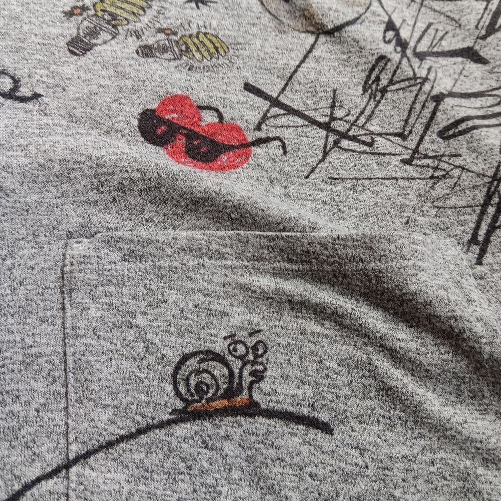 Artsy Creative Inoah Graphic Graffiti Turtleneck Illustrated Sweatshirt Small - Picture 11 of 14